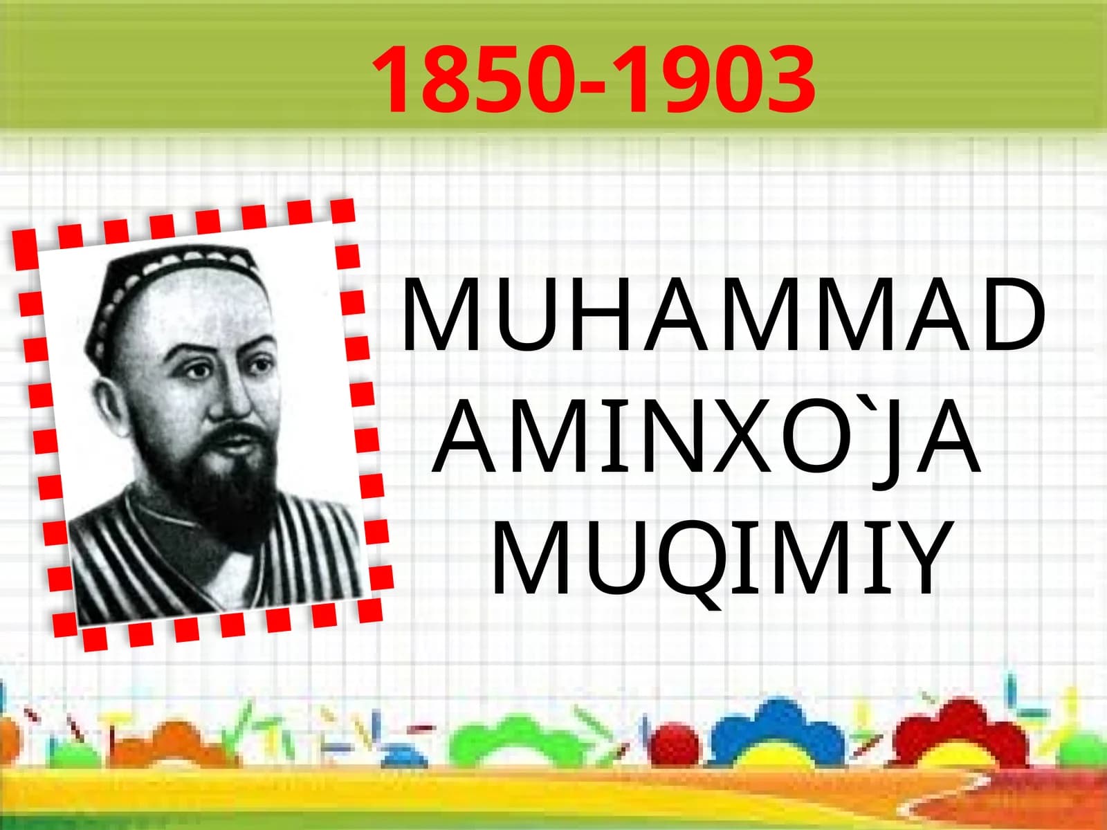 5-sinf Adabiyot Muhammad Aminxo'ja Muqimiy dars taqdimot