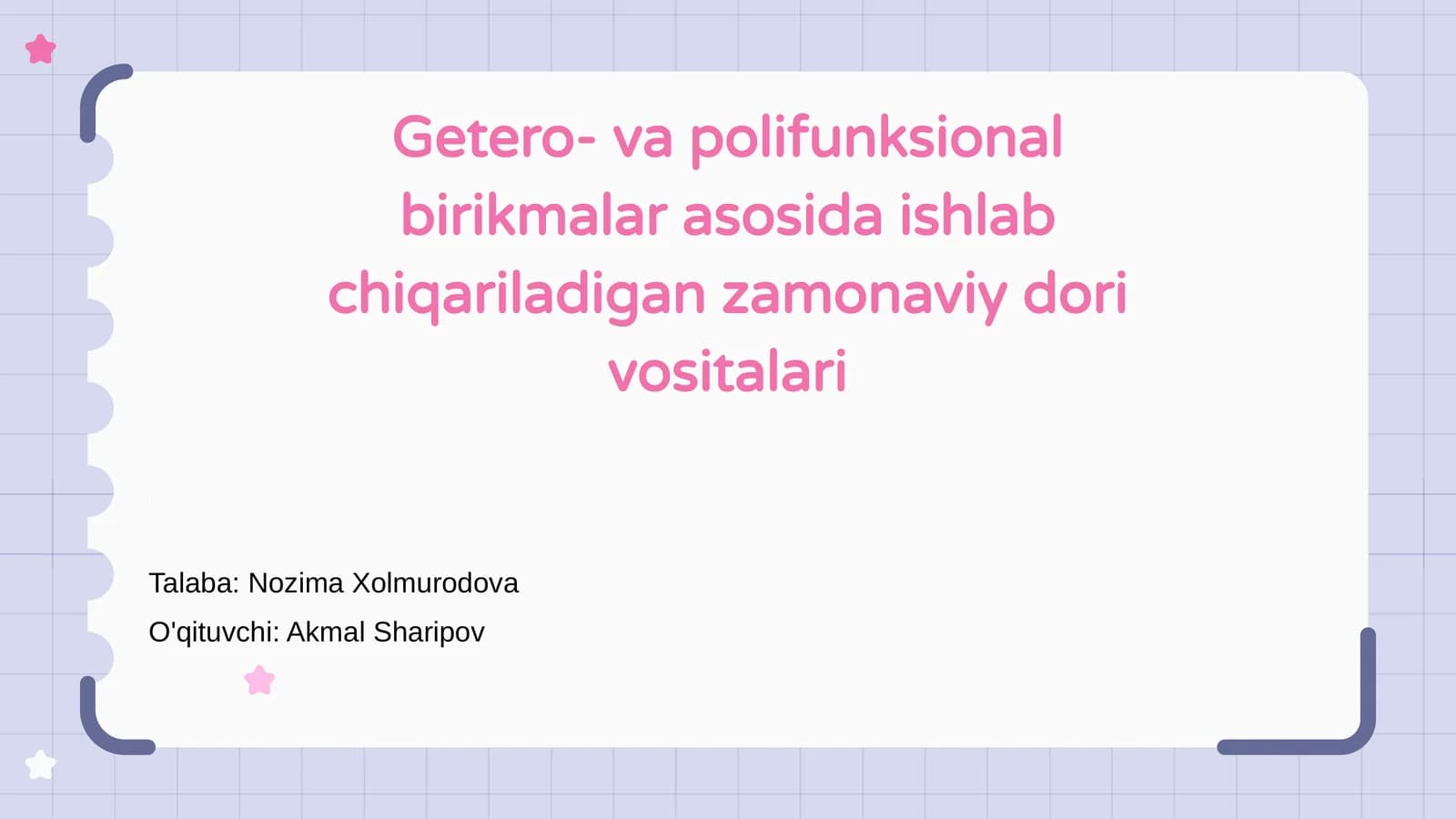 Zamonaviy Dori Vositalari