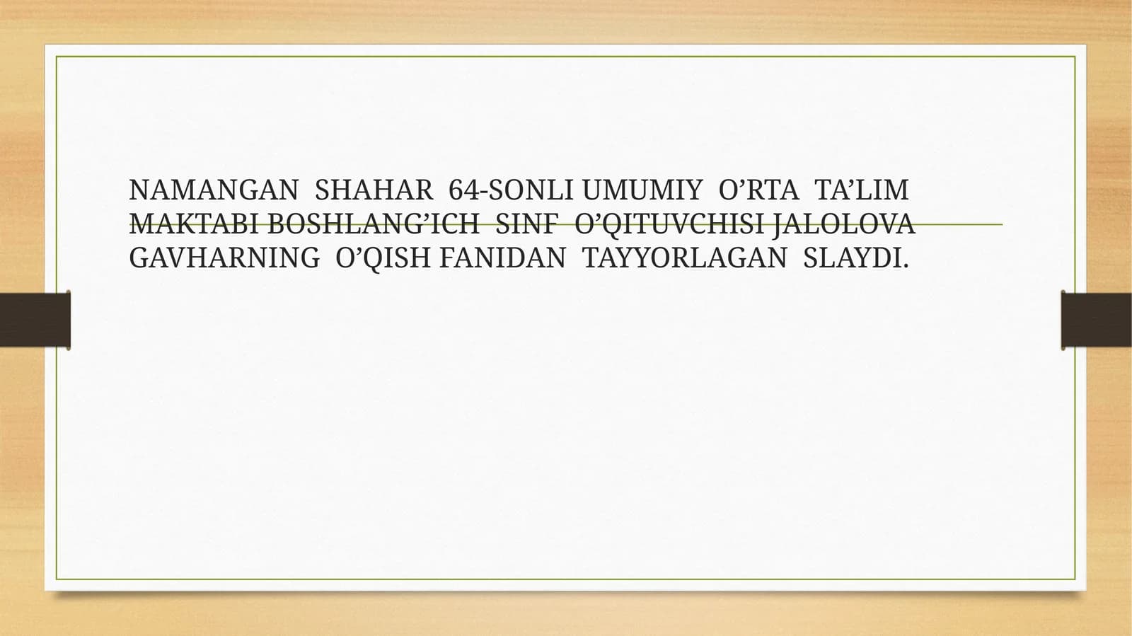 NON QAYERDAN KELADI?(QAMBAR O’TAYEV)
