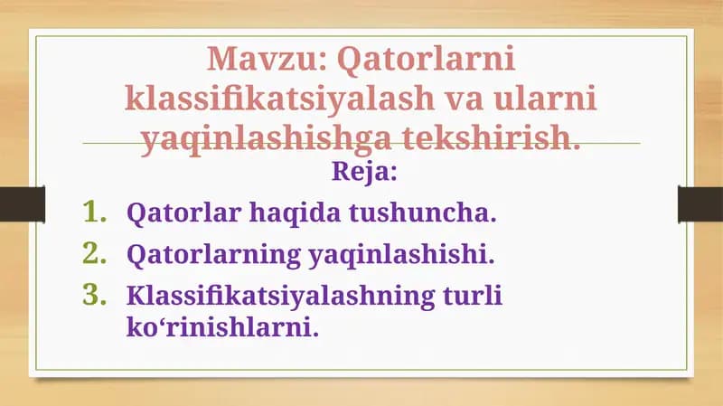 Qatorlar