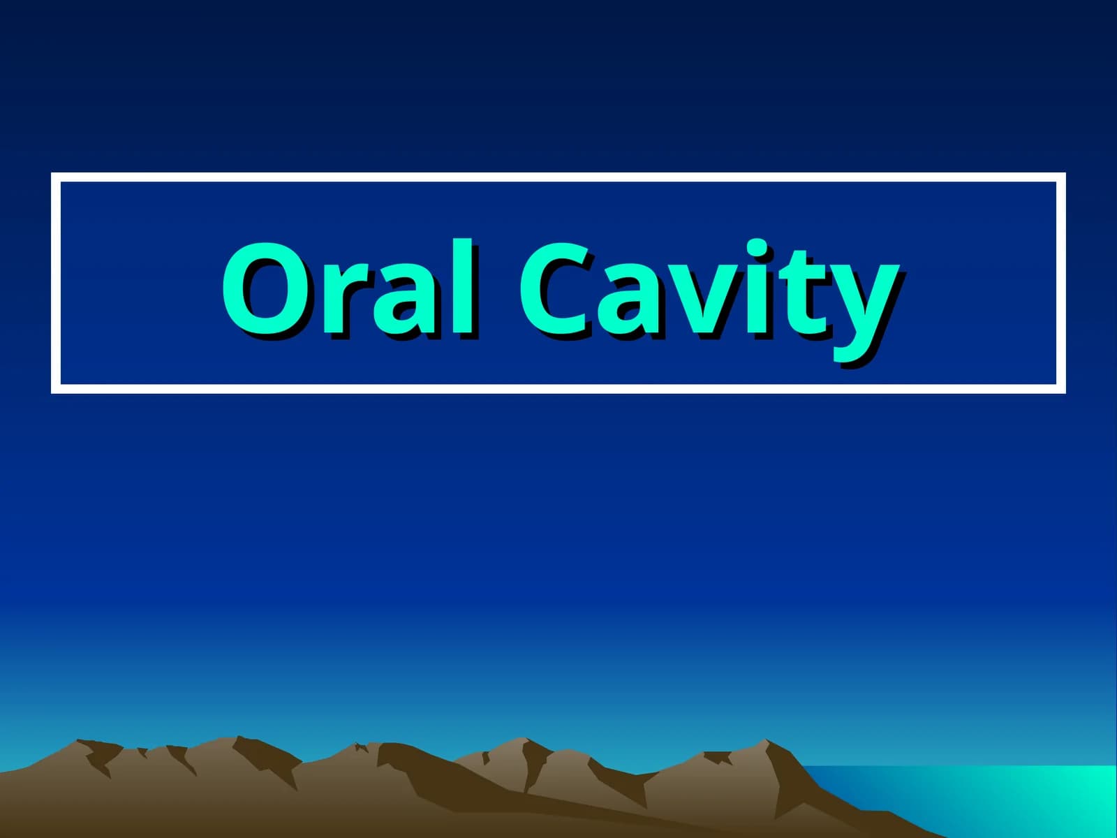 Oral Cavity