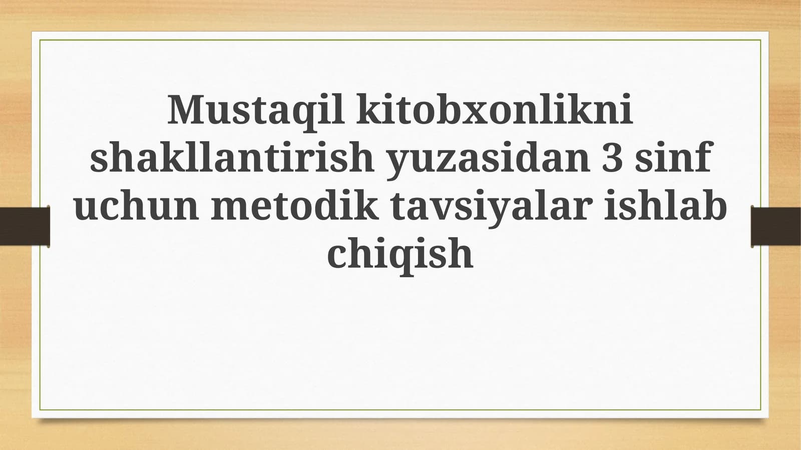 Mavzuning dolzarbligi va ahamiyati