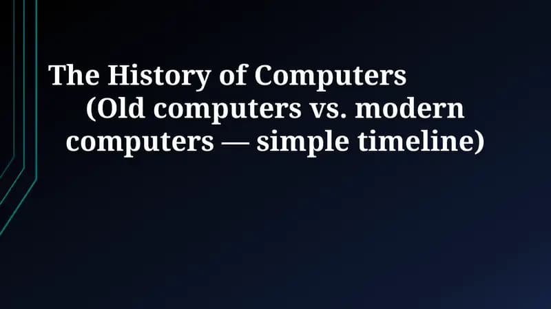 From Abacus to Algorithms: A Journey Through Computing History