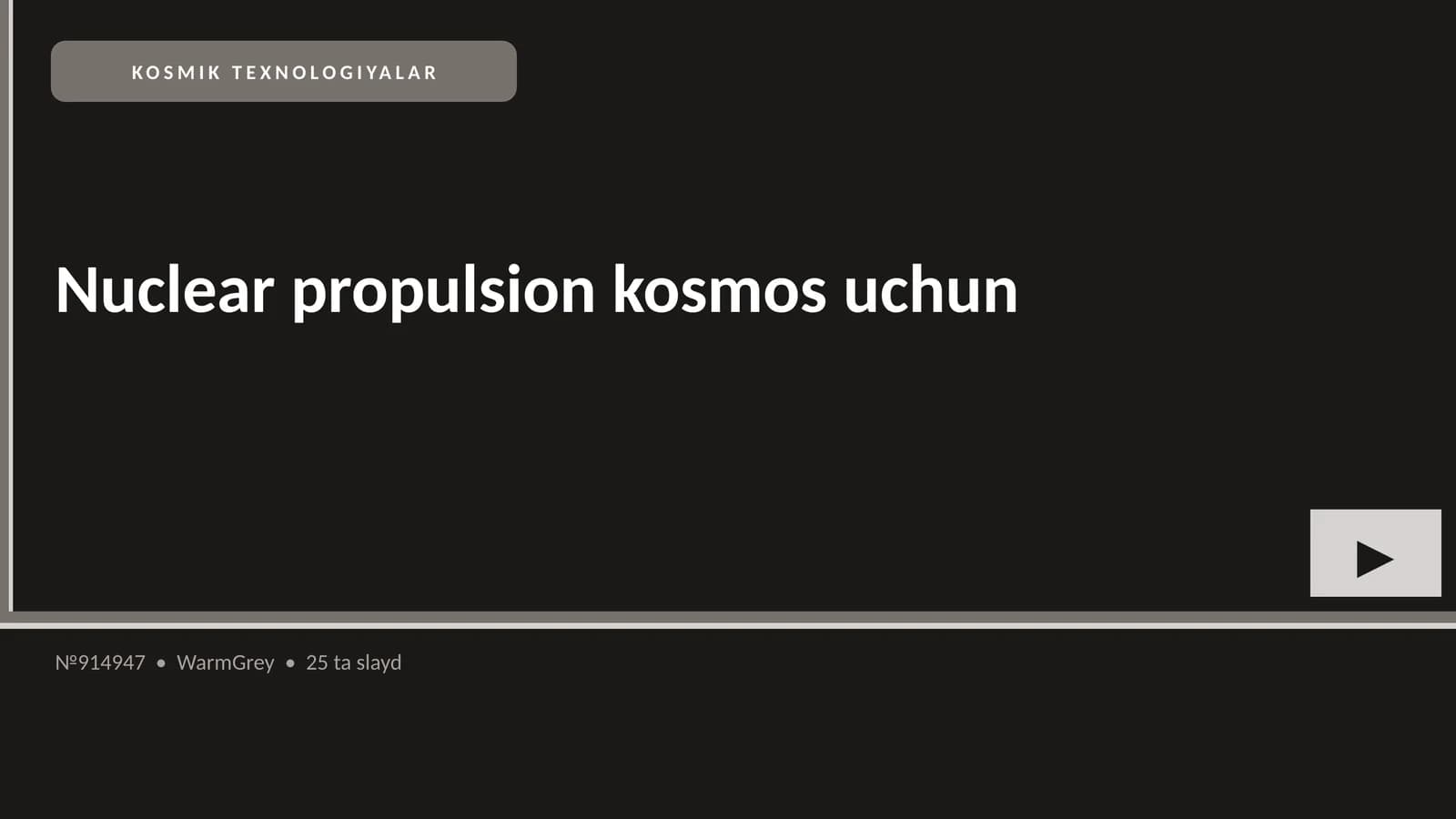 KOSMIK TEXNOLOGIYALAR