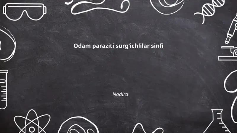 Odamlar paraziti sorug'chilar sinfi