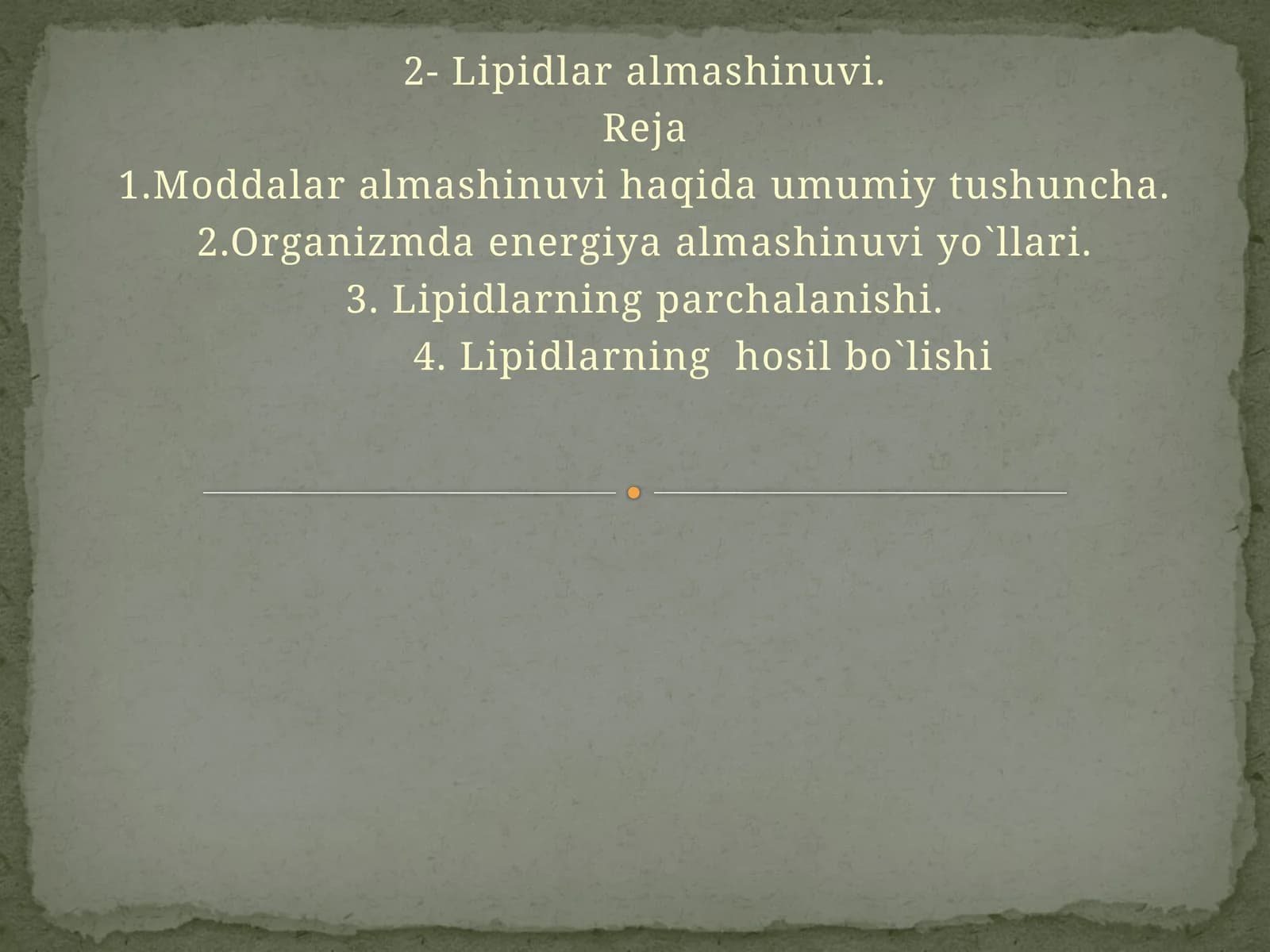 Lipidlar almashinuvi