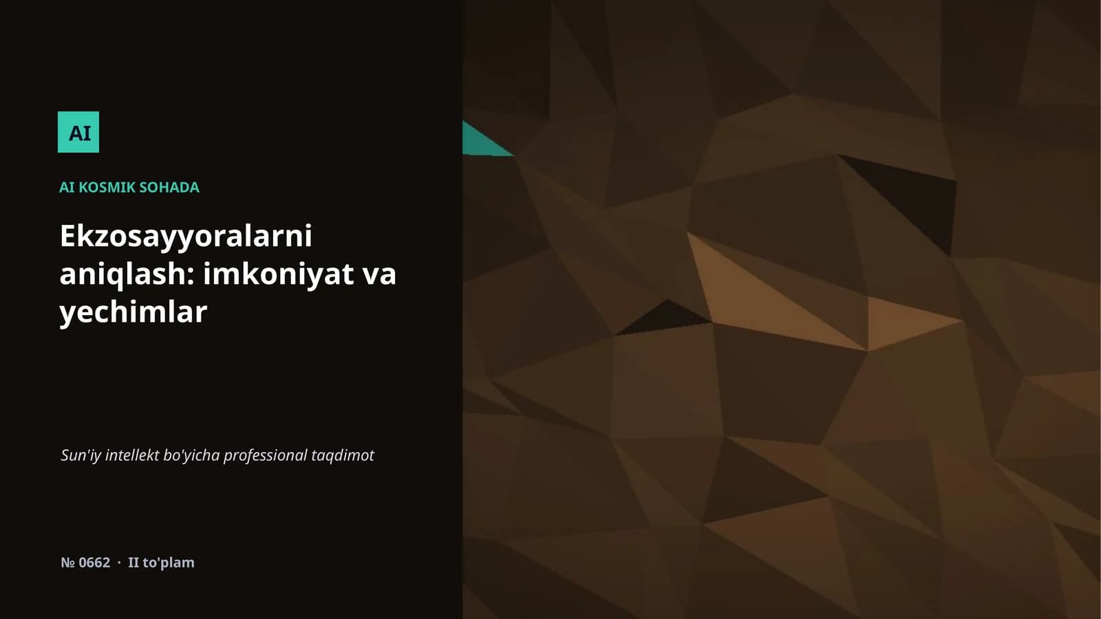 AI KOSMIK SOHADA