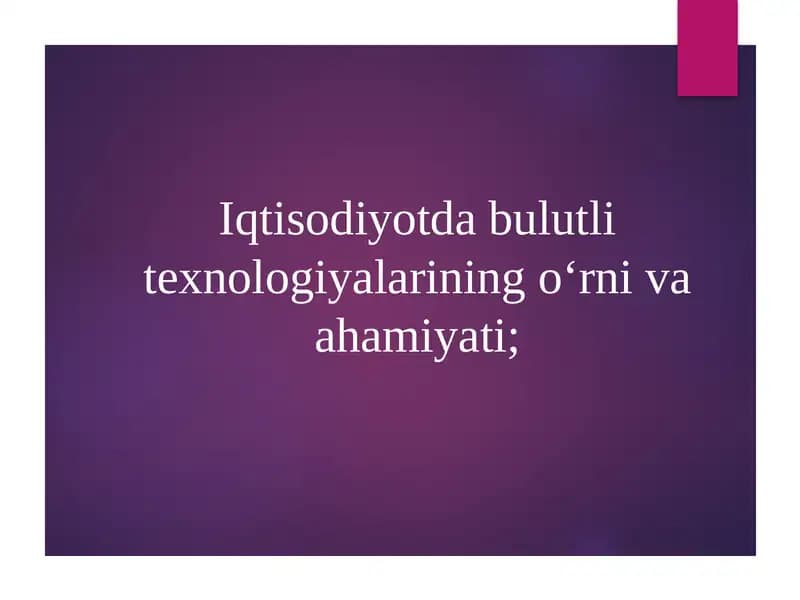 Bulutli Texnologiyalar