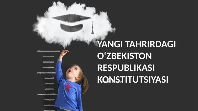 YANGI TAHRIRDAGI O‘ZBEKISTON RESPUBLIKASI KONSTITUTSIYASI