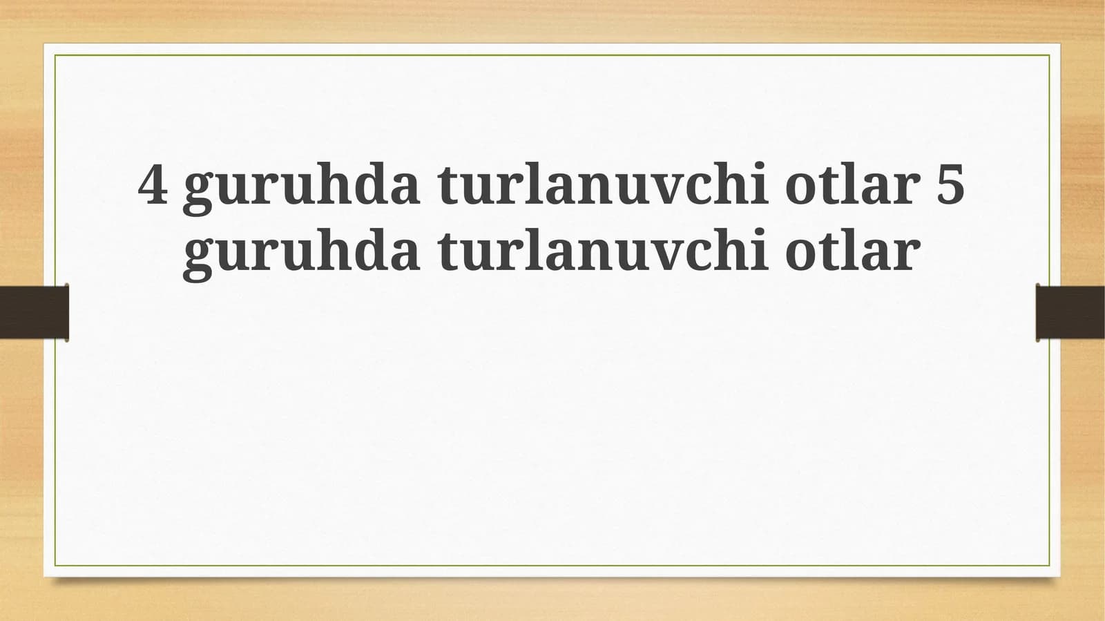 4 va 5-guruh otlari