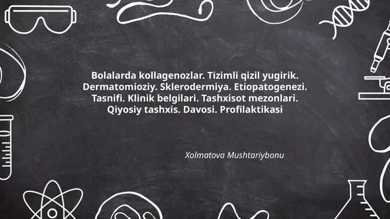 Bolalarda kollagenozlar