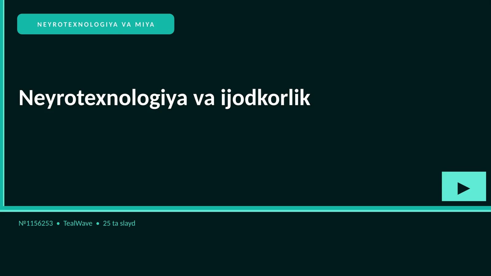 NEYROTEXNOLOGIYA VA MIYA