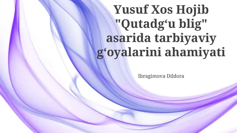 Qutadgʻu Bilig