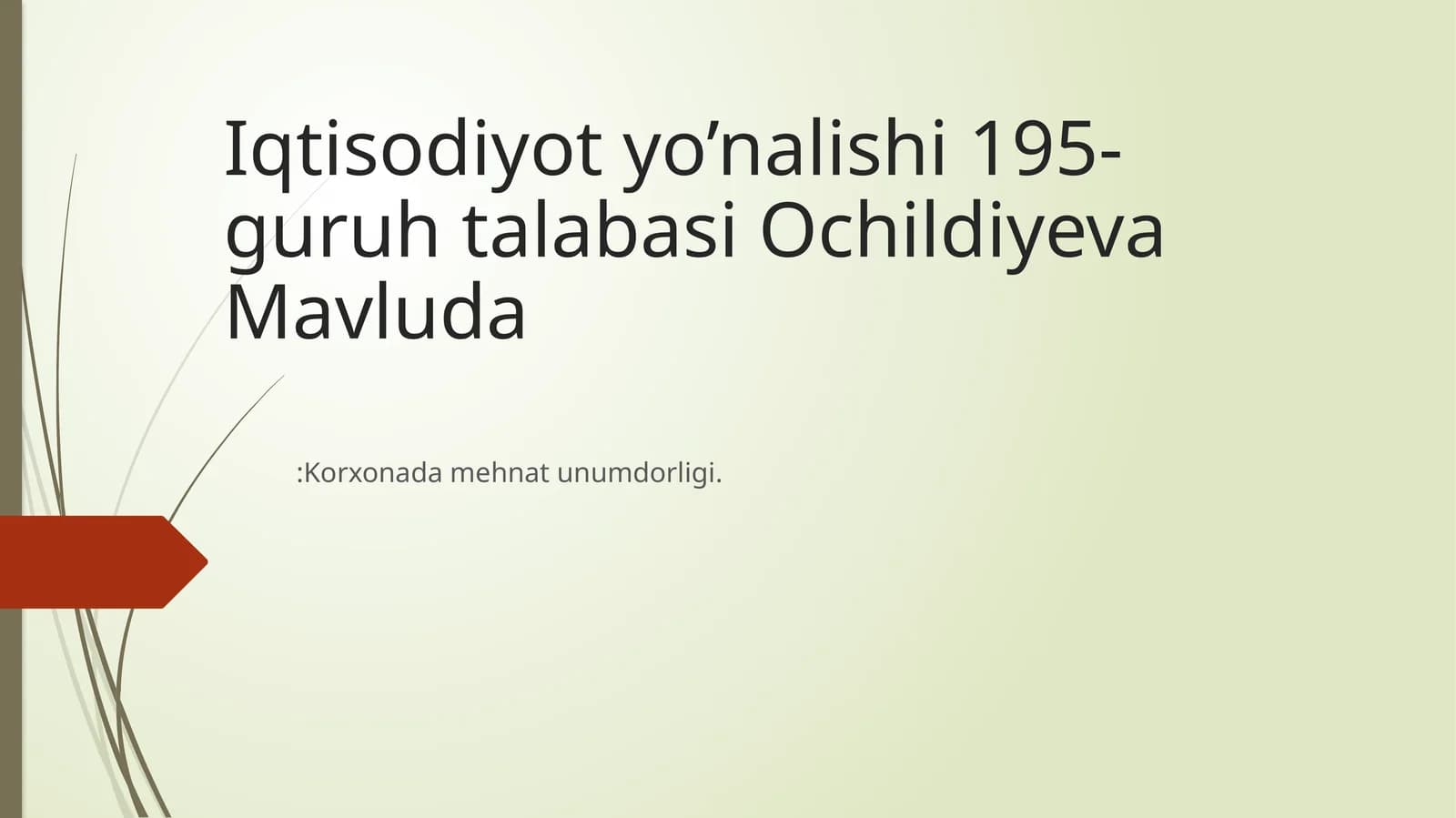 Mehnat unumdorligi