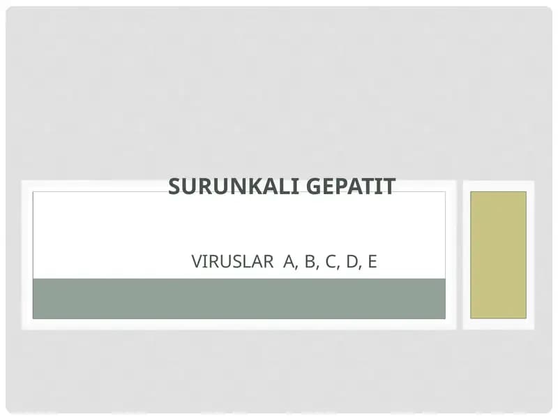 SURUNKALI GEPATIT