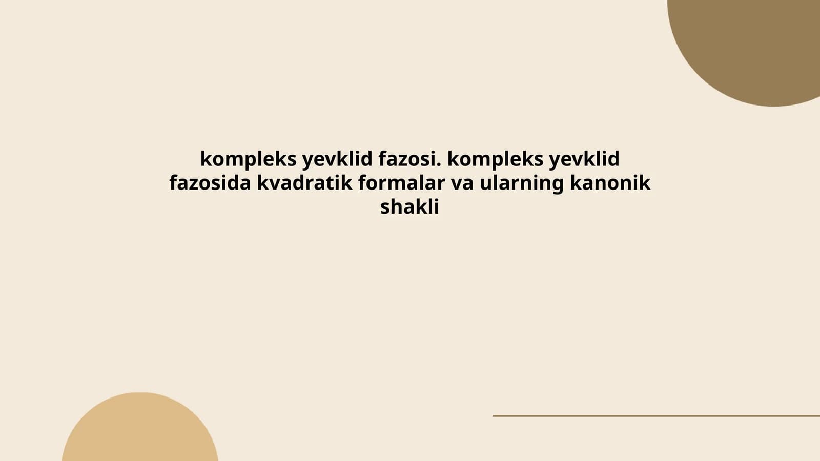 Kompleks Yevklid Fazosi
