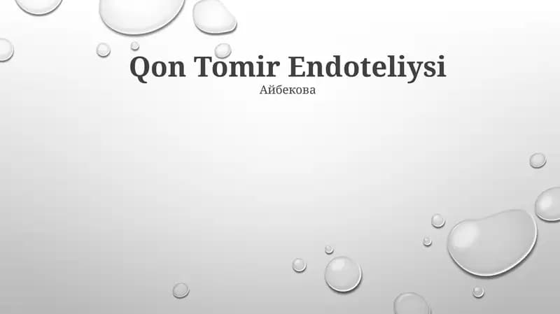 QonTomir Endoteliysi