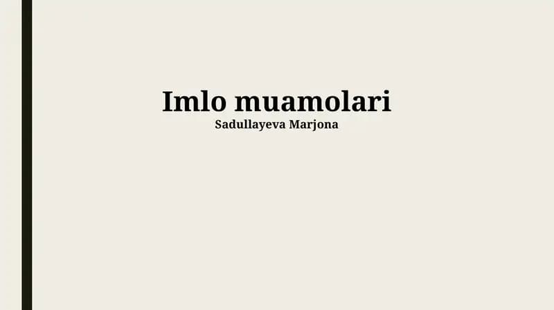 O'zbek imlosi lug'ati