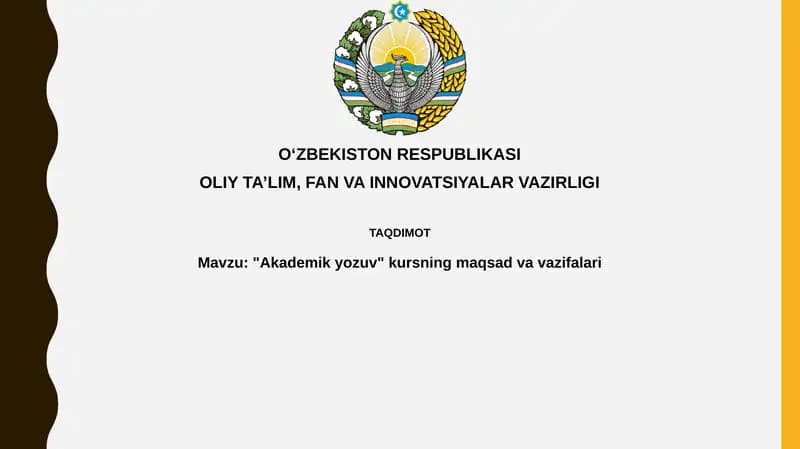 "Akademik yozuv" kursi