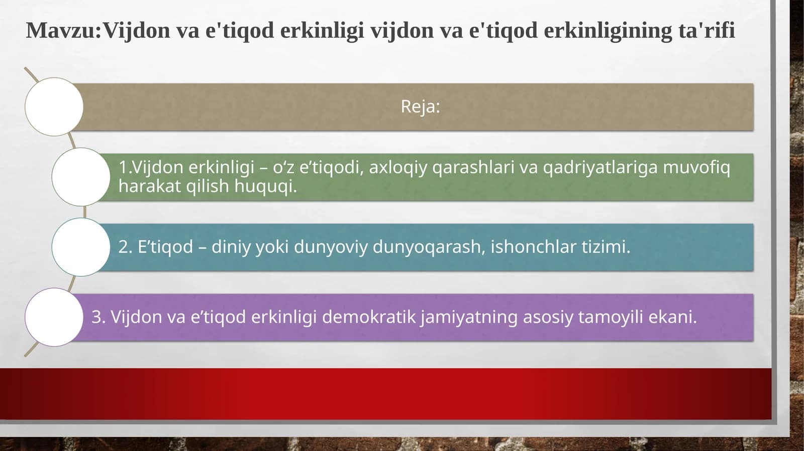 Vijdon va e'tiqod erkinligi