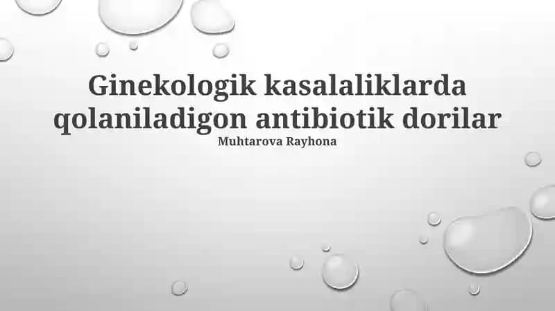 Antibiotik dorilar