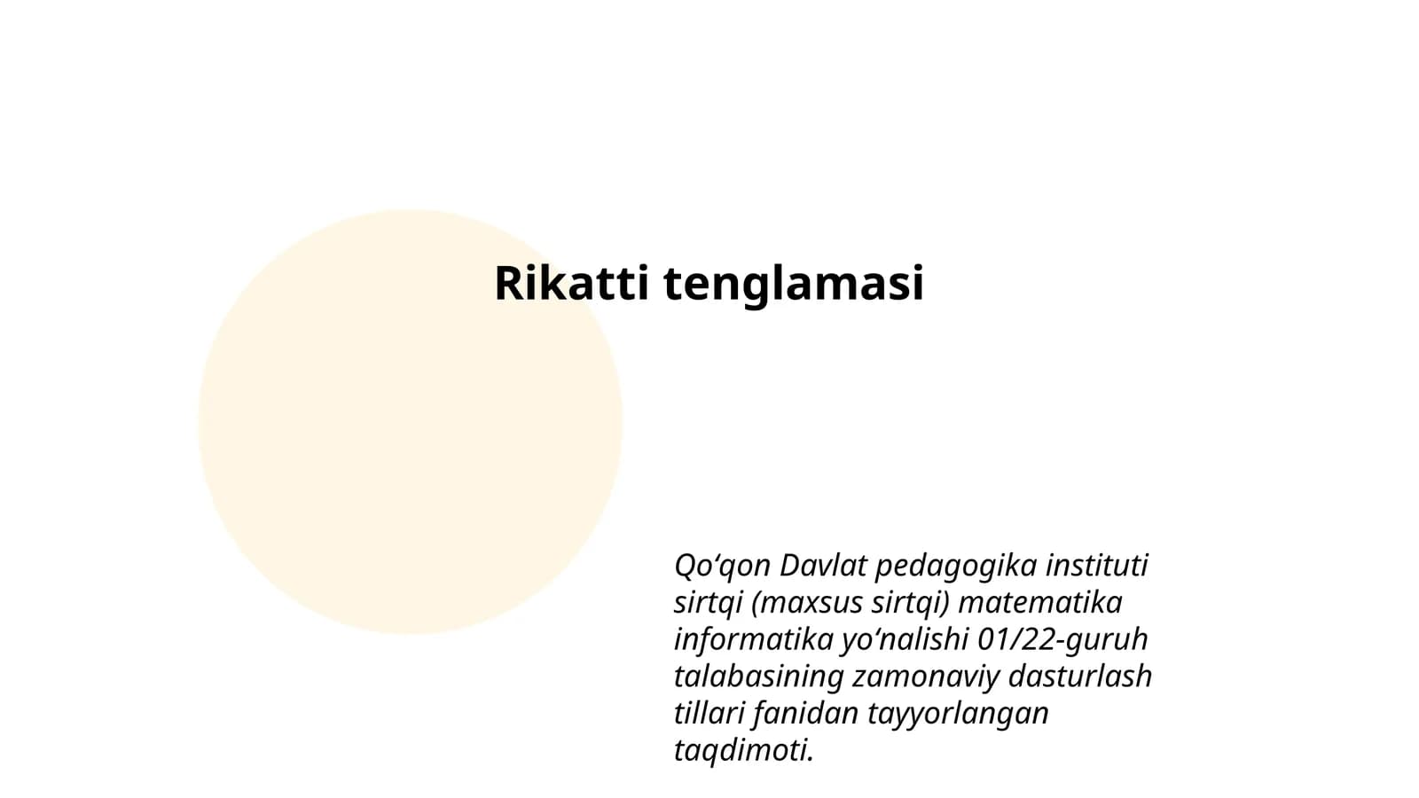 Rikatti tenglamasi