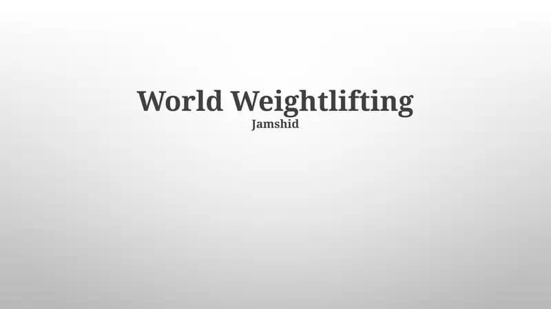 World Weightlifting