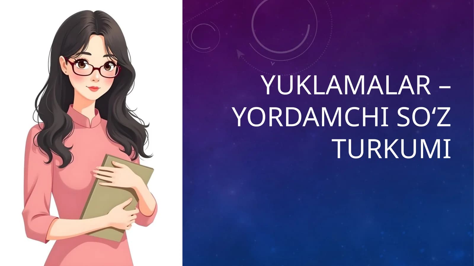 Yuklamalar–yordamchi so‘z turkumi