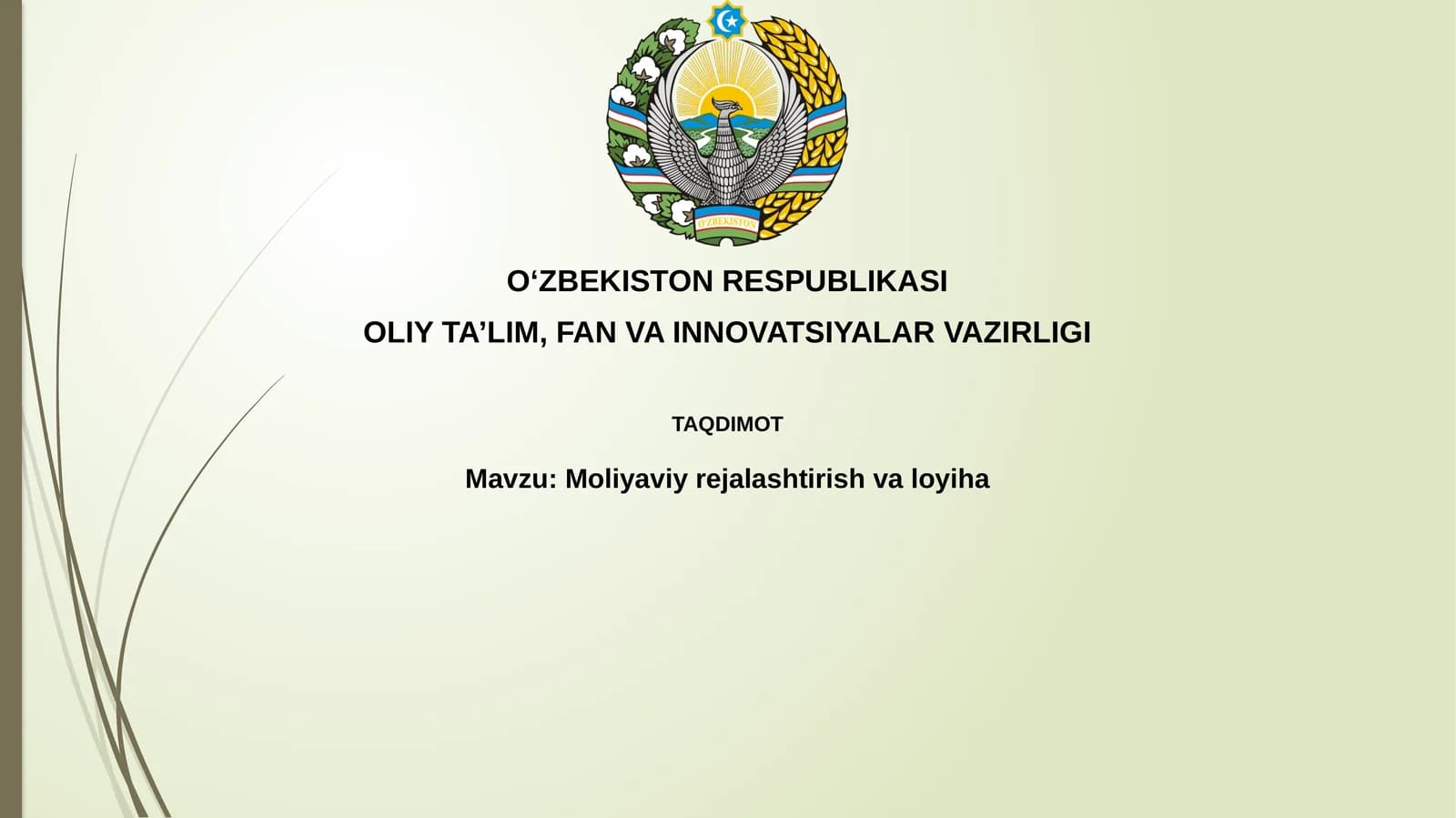 Moliyaviy rejalashtirish valoyiha