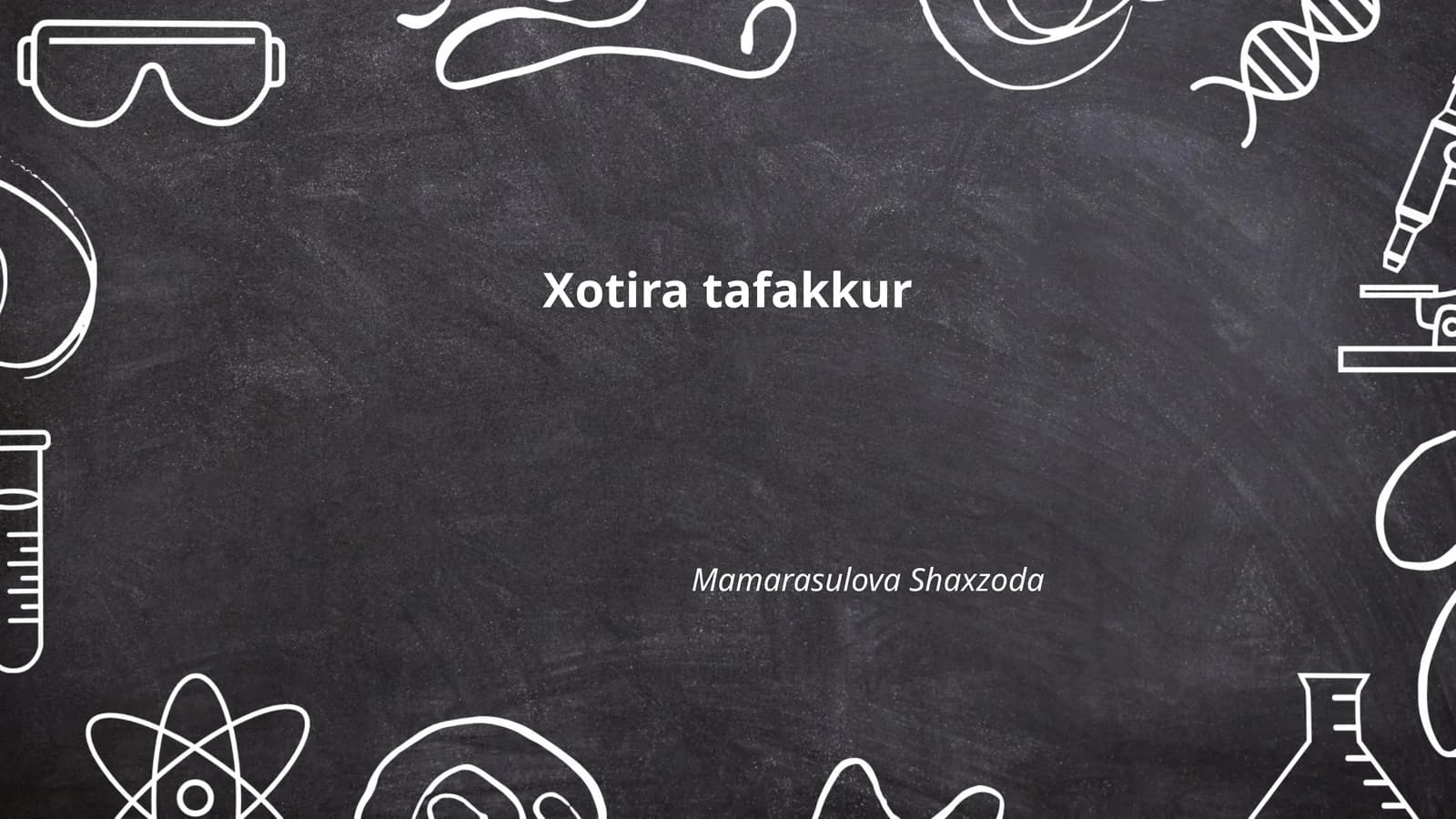 Xotira tafakkur