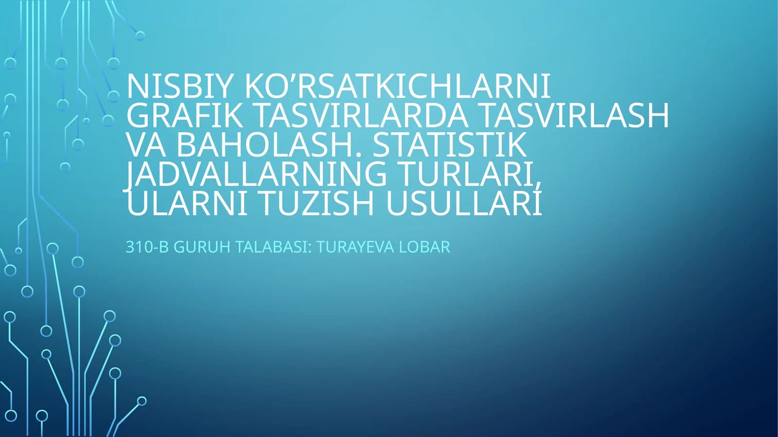 Statistik jadvallar
