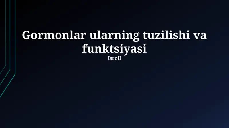 Gormonlar