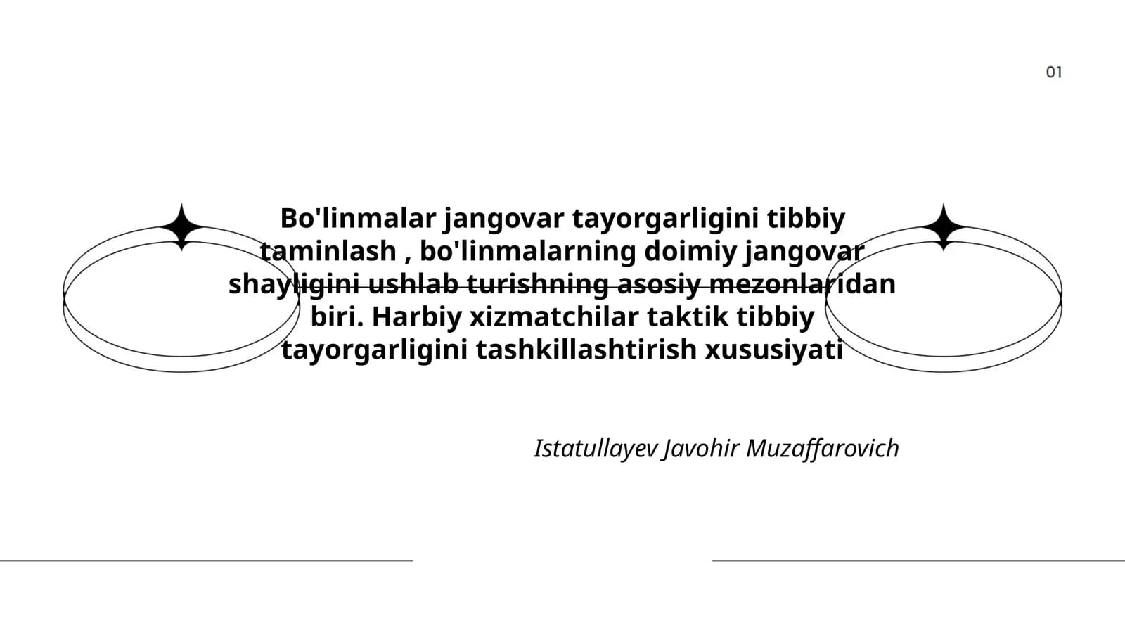 Bo'linmalar jangovar tayorgarligi