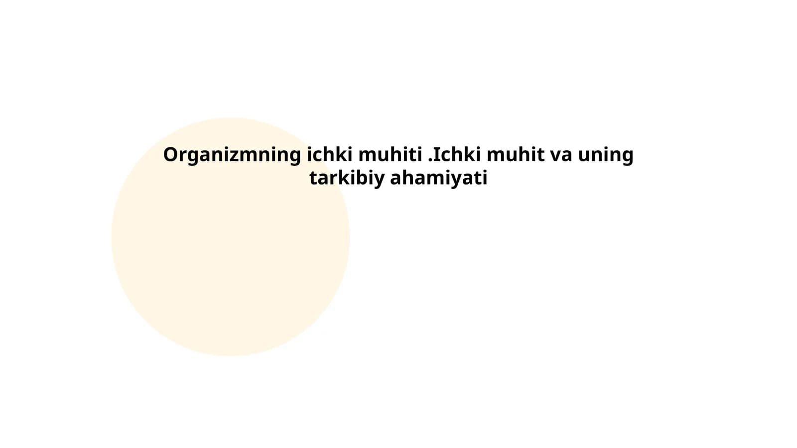 Ichki muhitning ta'rifi