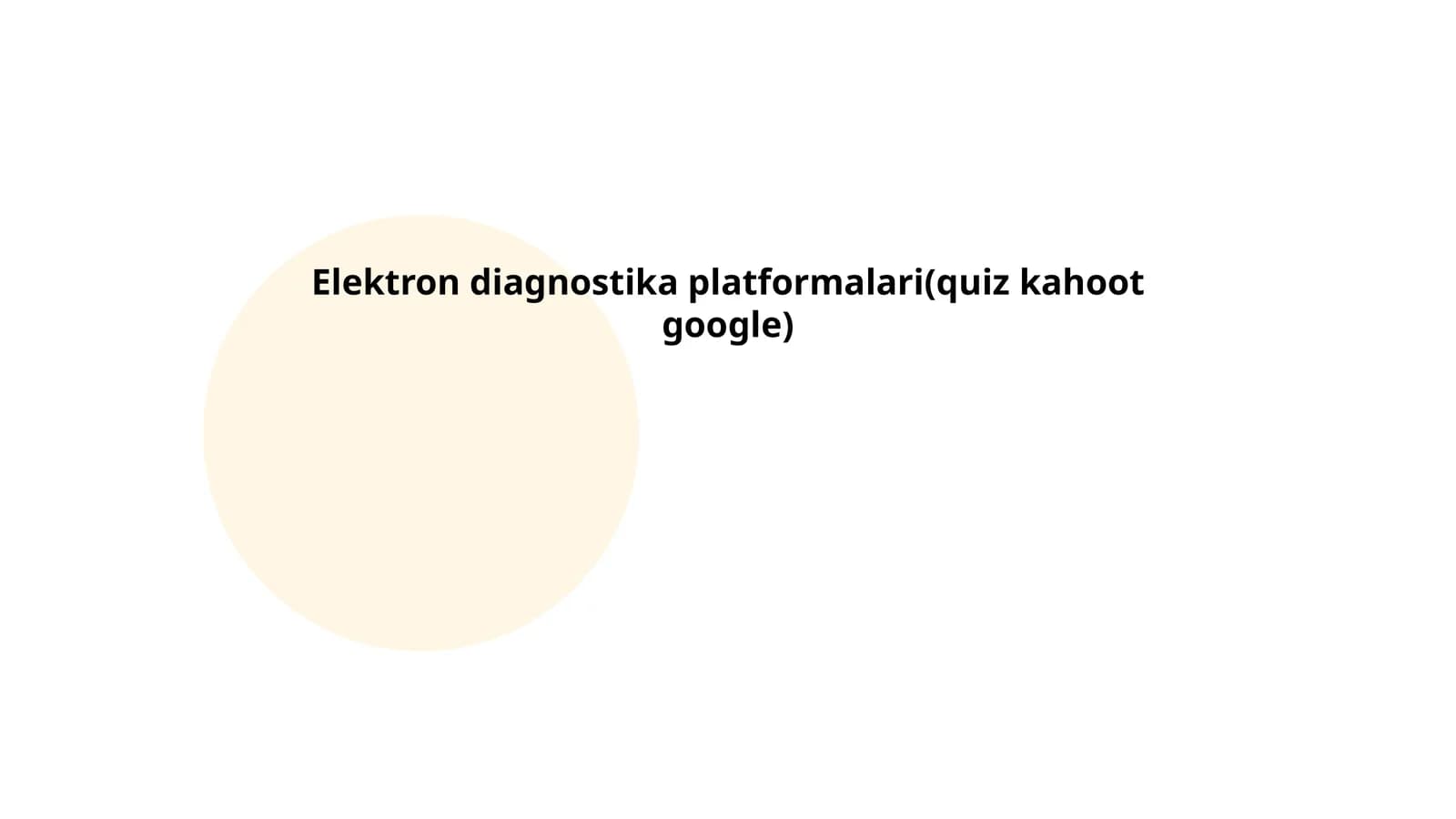 Elektron diagnostika platformalari