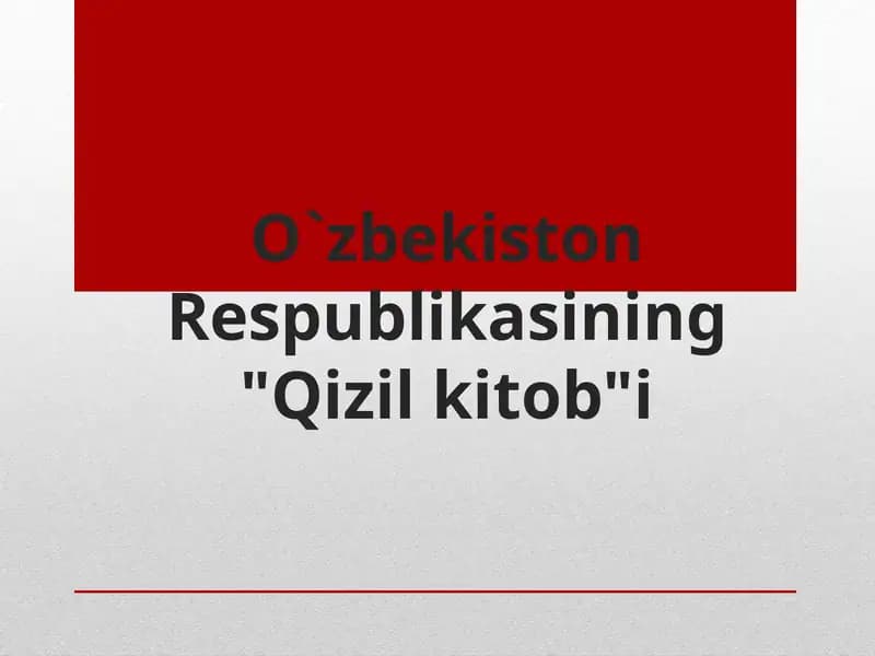 Qizil kitob