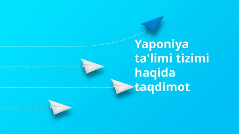 Yaponiya ta'limi tizimi haqida taqdimot