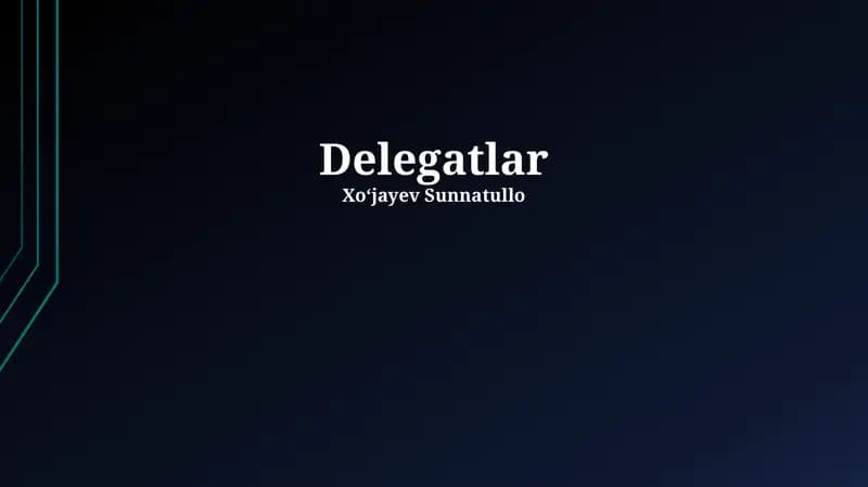 Delegatlar