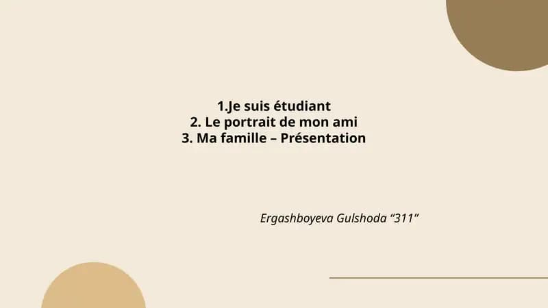 Mon parcours scolaire et mes études