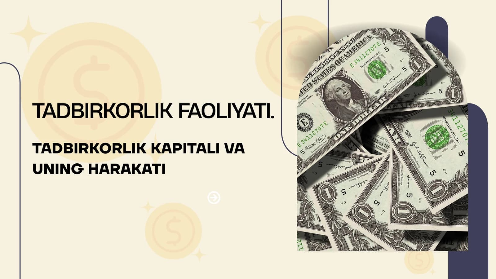 Tadbirkorlik kapitali va uning harakati
