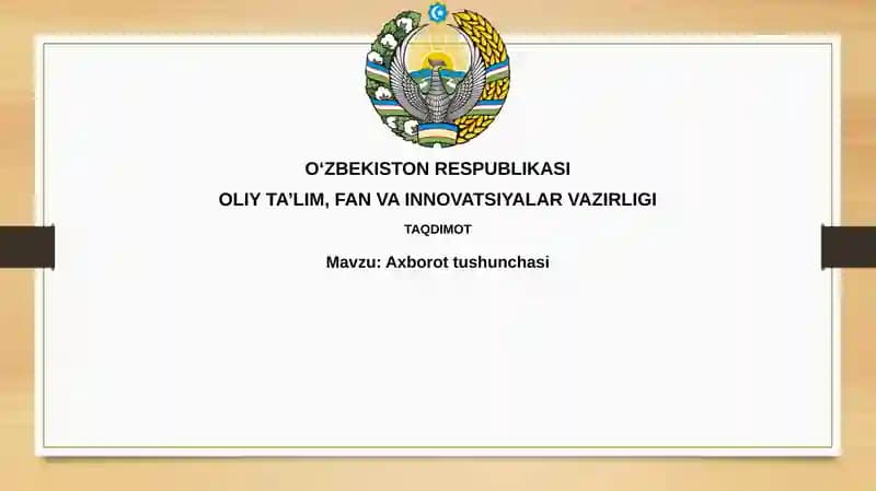 Axborottushunchasi
