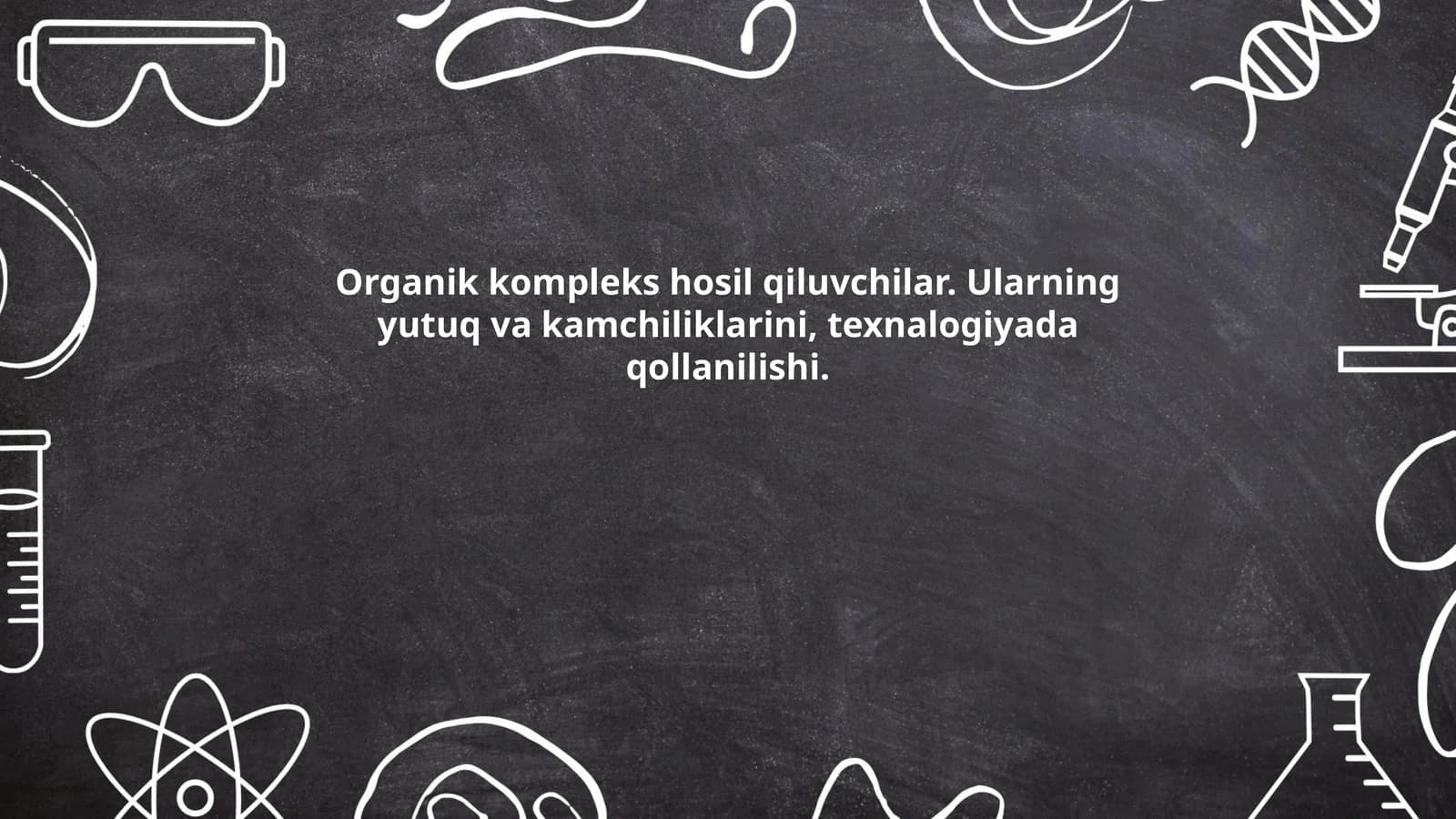 Organik kompleks hosil qiluvchilar