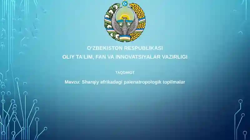 Sharqiy Afrikadagi paleoantropologik topilmalar