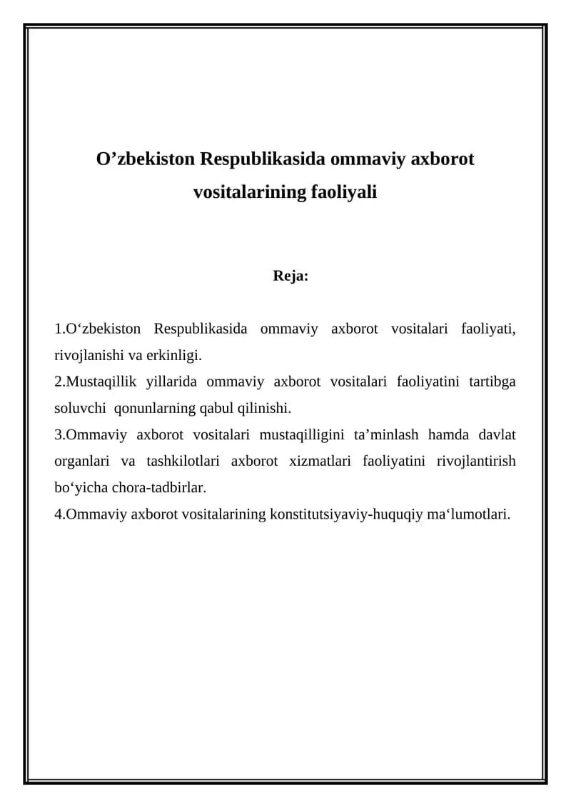 Ommaviy axborot vositalari