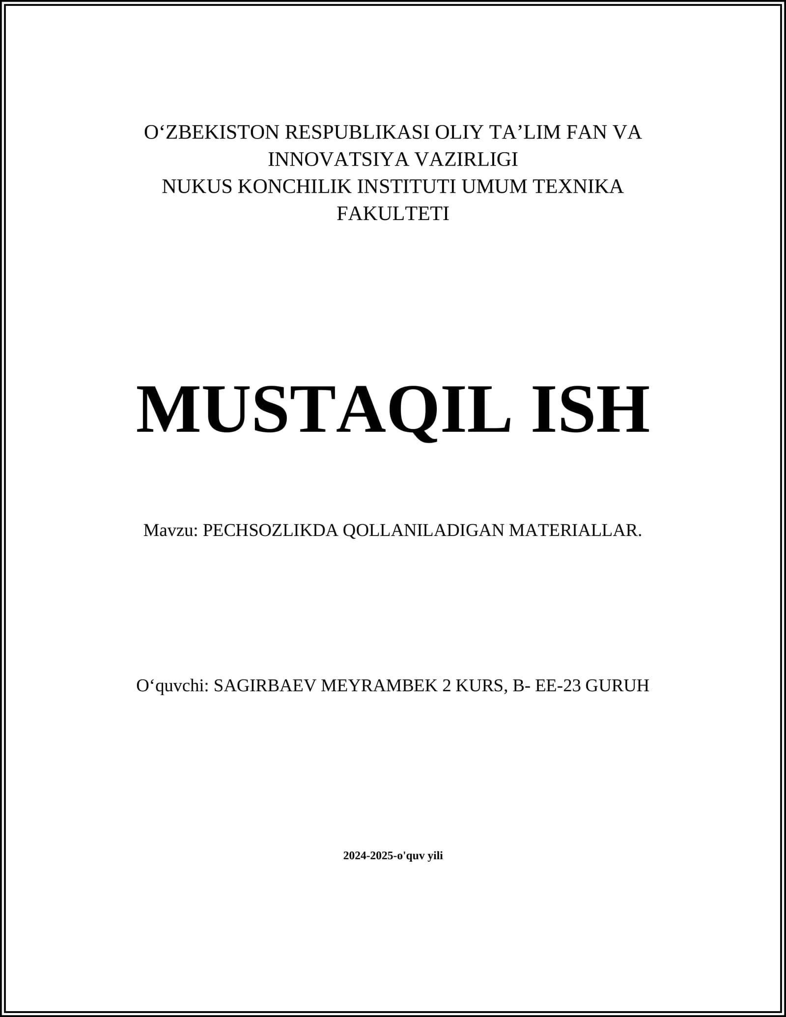 Germetik materiallar
