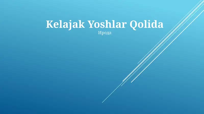 Kelajak Yoshlar Qolida