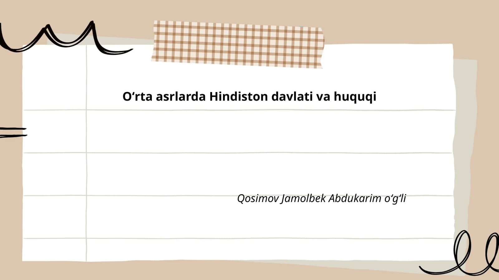 Oʻrta asrlarda Hindiston davlati va huquqi
