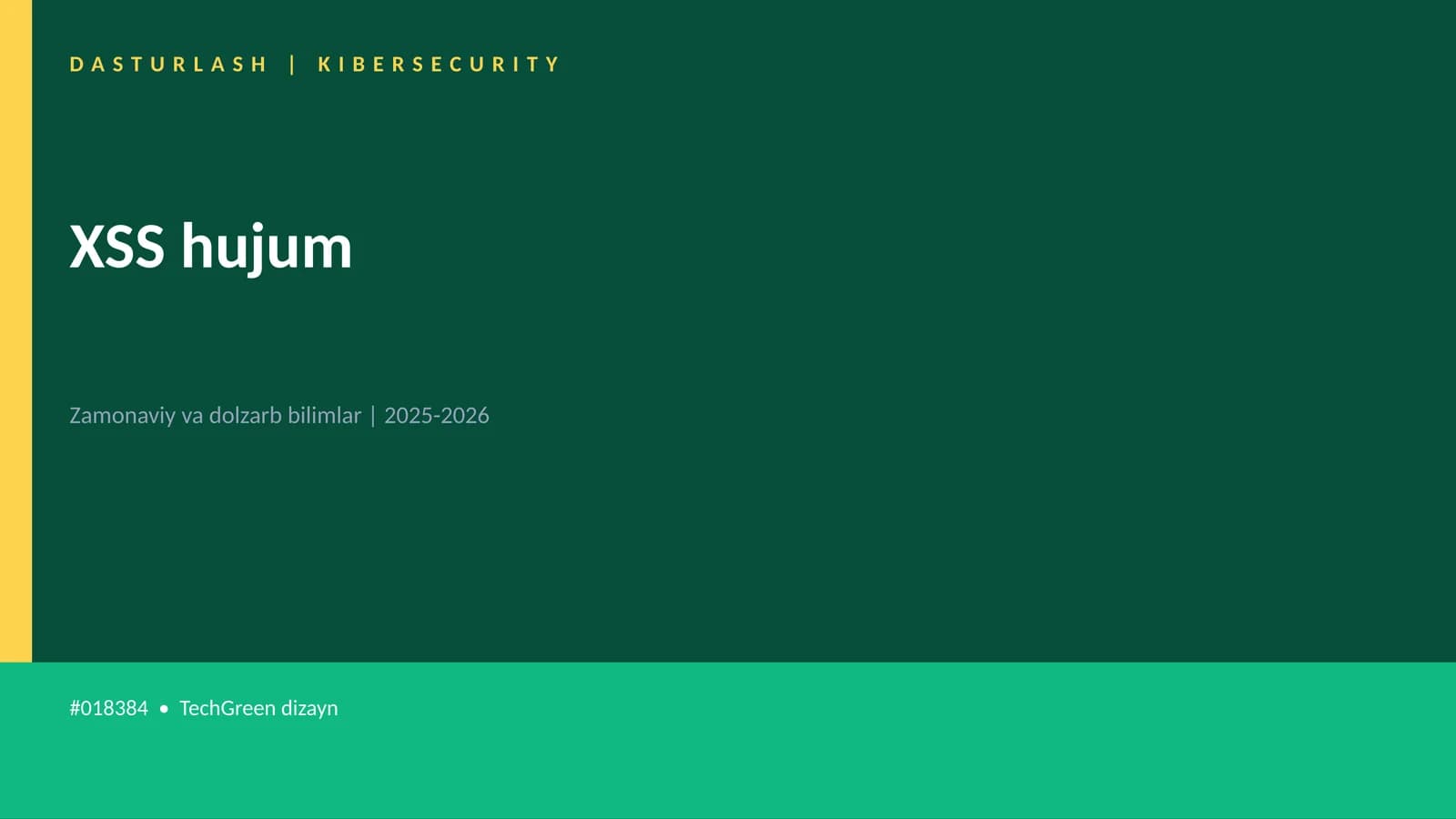 XSS hujum