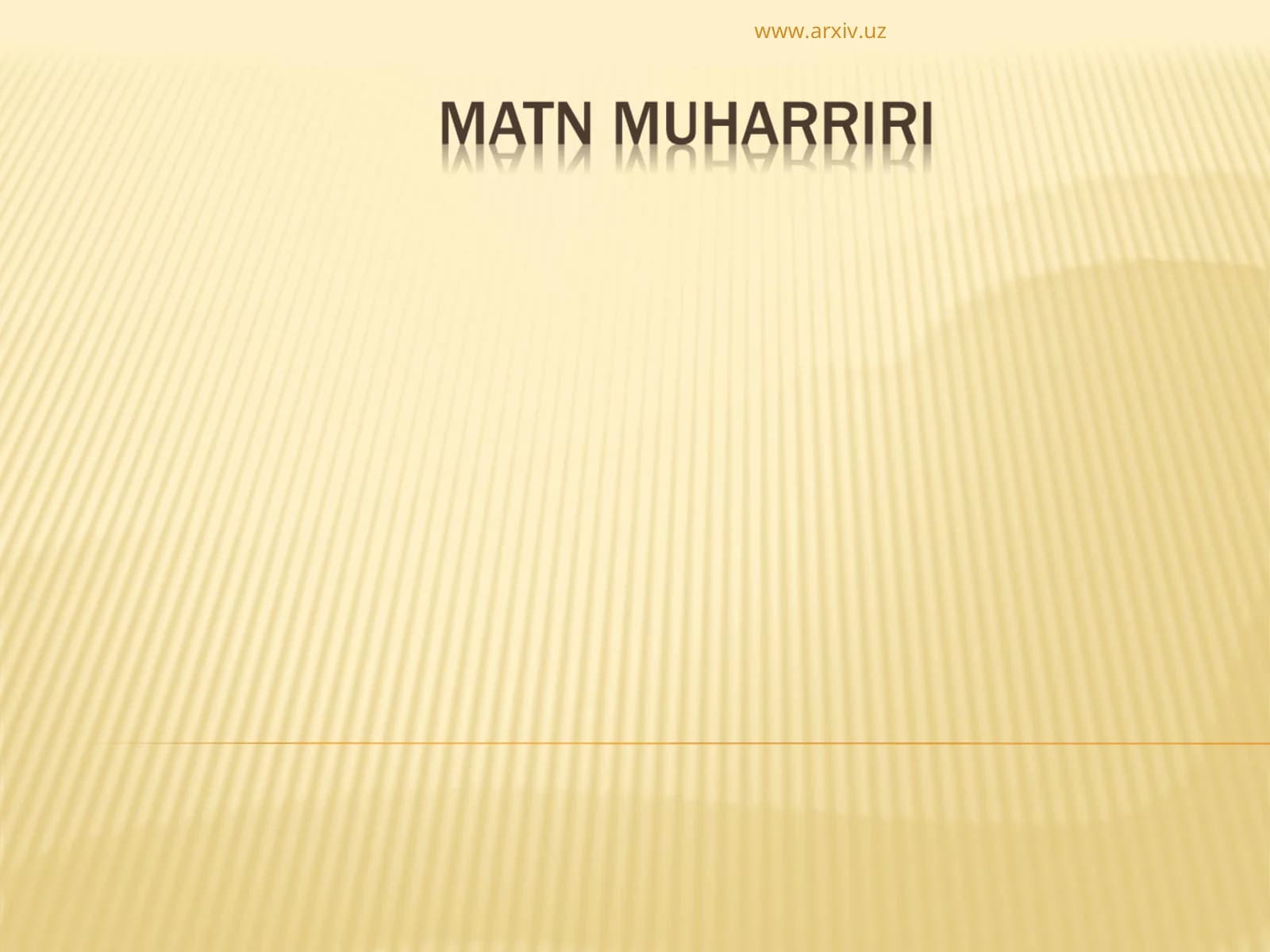 Matn muharriri