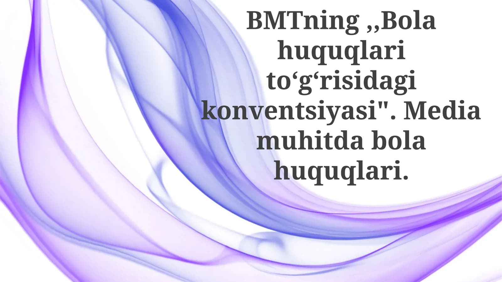 Bolalar huquqlarini himoya qilish